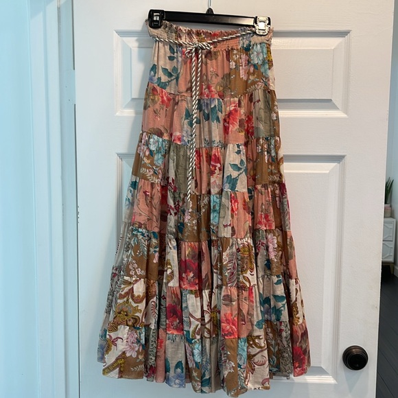 Zimmerman Cassia Floral Patchwork Maxi Skirt NWOT - Picture 17 of 17